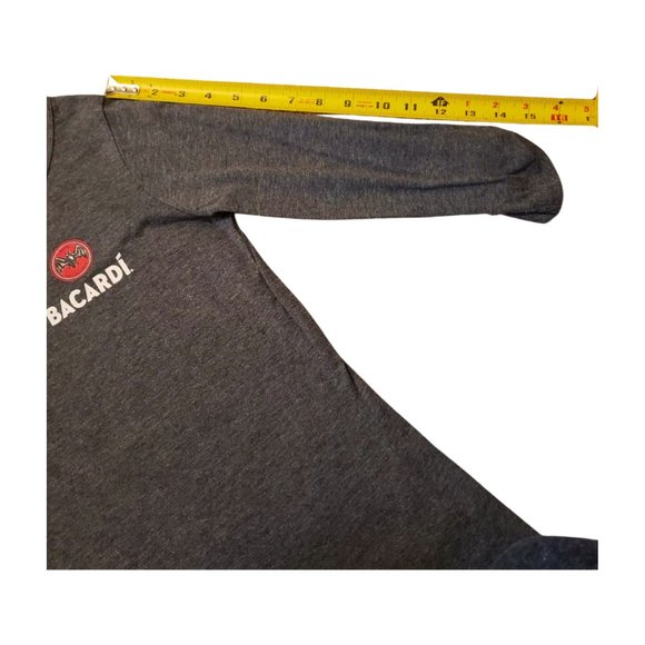 Bacardí Rum Logo 3/4 Sleeve Henley Top Women’s M - Picture 8 of 11